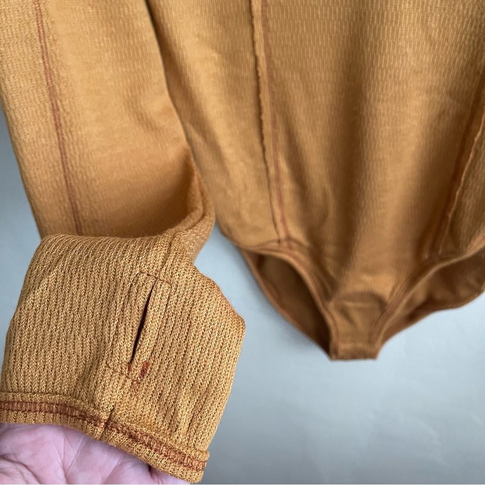 Free People Sloane Bodysuit / Amber Size: M - Picture 5 of 8